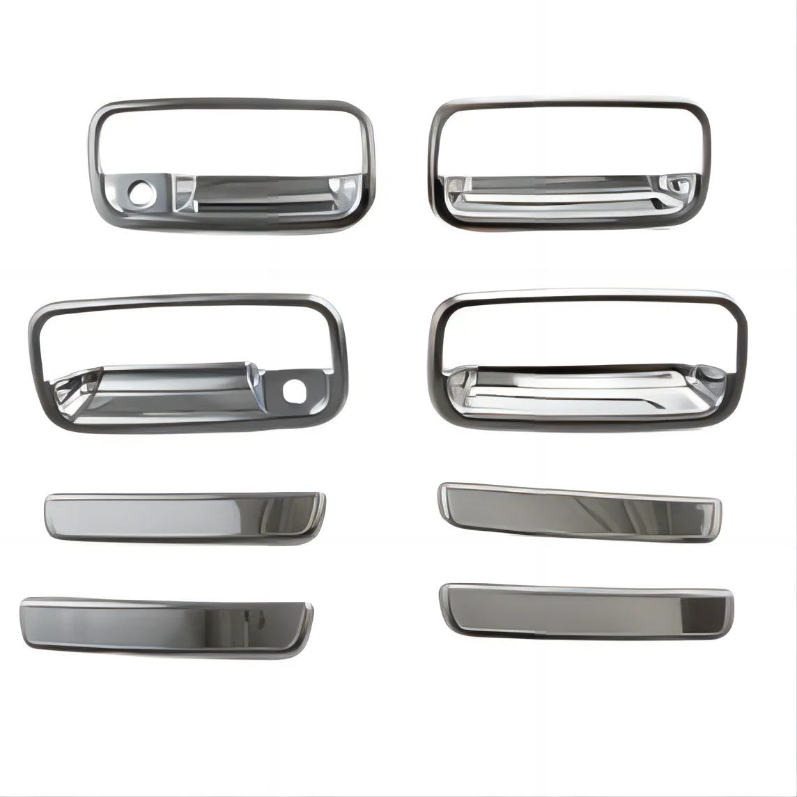 Hot auto Car Kit Chrome body Rear shield exterior accessories aluminum For Toyota Prado FJ90 1997-2002