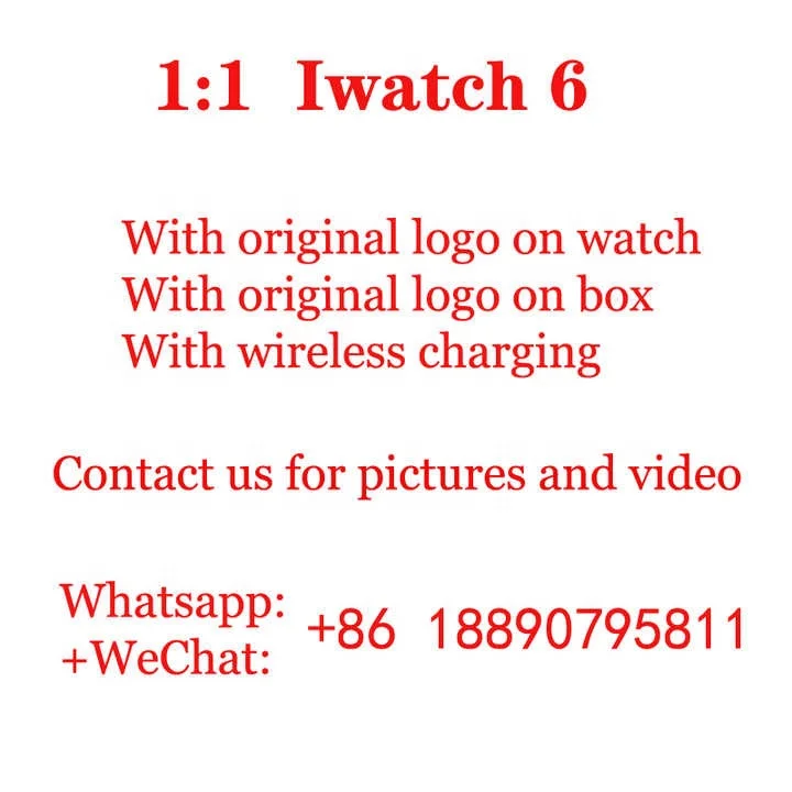 2021 New Smartwatch Watch 6 7 Clone Real 1:1 HD 24-hour Heart Rate Monitoring Smart For Appled Watch Series 7 Iwatch Appled