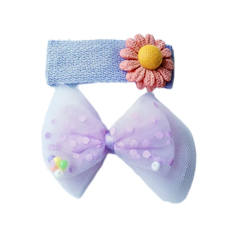 2022 Popular Adult Girls Fabric Covered Snap Stainless Steel Hair Clip Springs