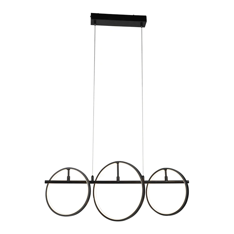 Low Freight Creative Style Living Room Hanging Black Free Diy Modern Designer Led Chandelier