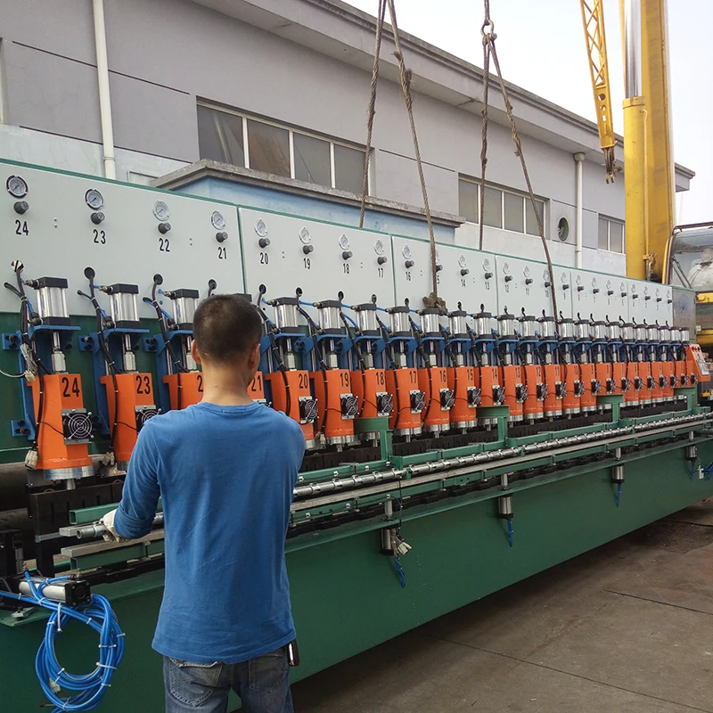 Automatic biaxial Geogrid Welding Machine Ultrasonic Steel Plastic Composite Geogrid Production Line