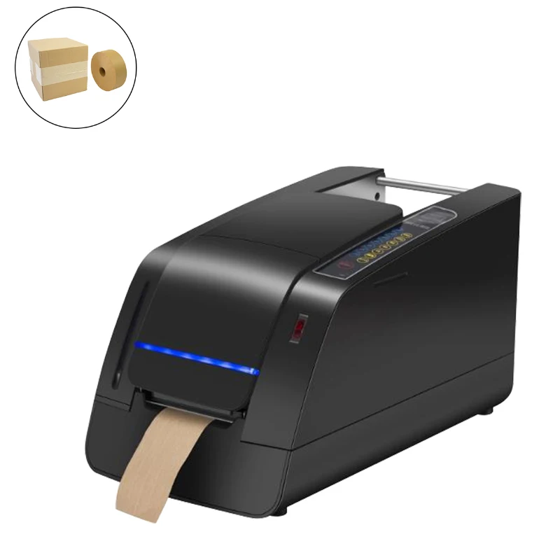 Shipping Protection Color Logo Customized Paper Gummed Water Activated Dispenser Packaging Kraft Wet Electric Tape Machine