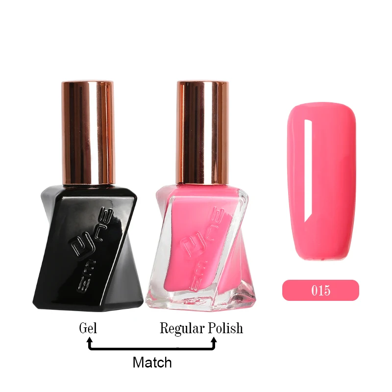 15ml 2 in 1 Multifunctional 110 Colors Customize Logo Long Lasting Rubber Base Gel Nail Polish