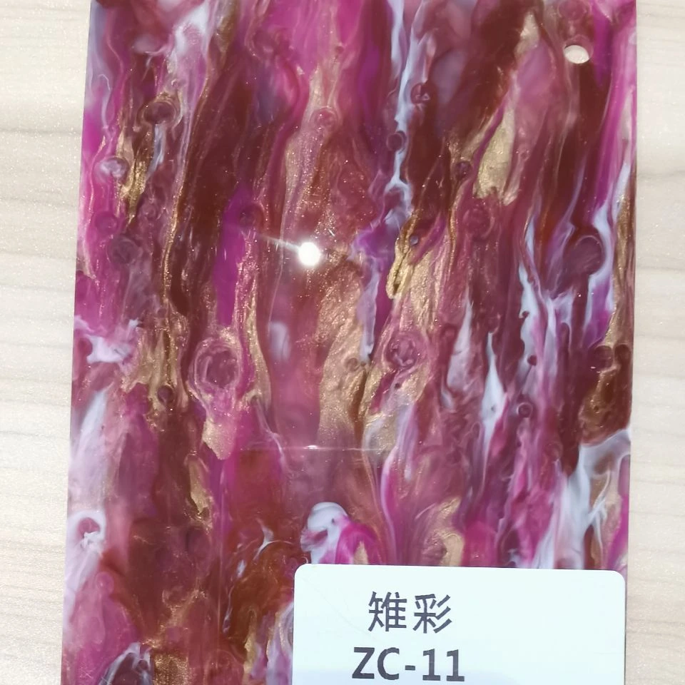 Purple-Red Pattern Colored Home Furniture Material Acrylic Plastic PVC Sheets Panel