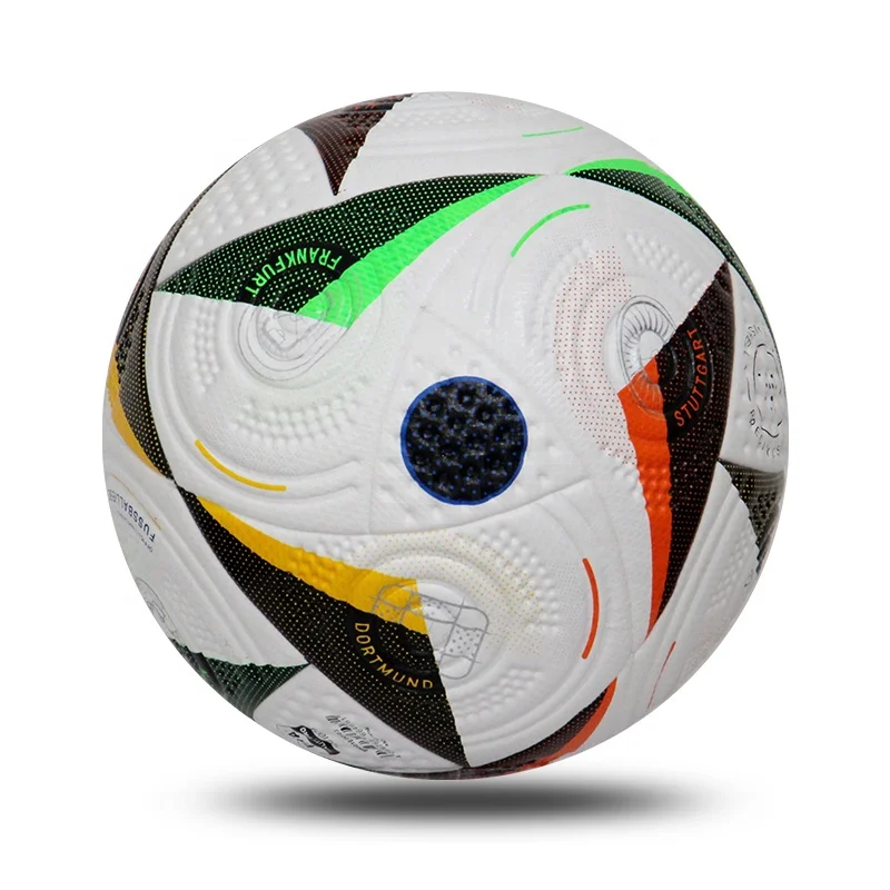 Aolan Euro Cup  Official Football  Size 5 Thermal Bonded PU Match Custom Logo Ball for Academy training Whosale