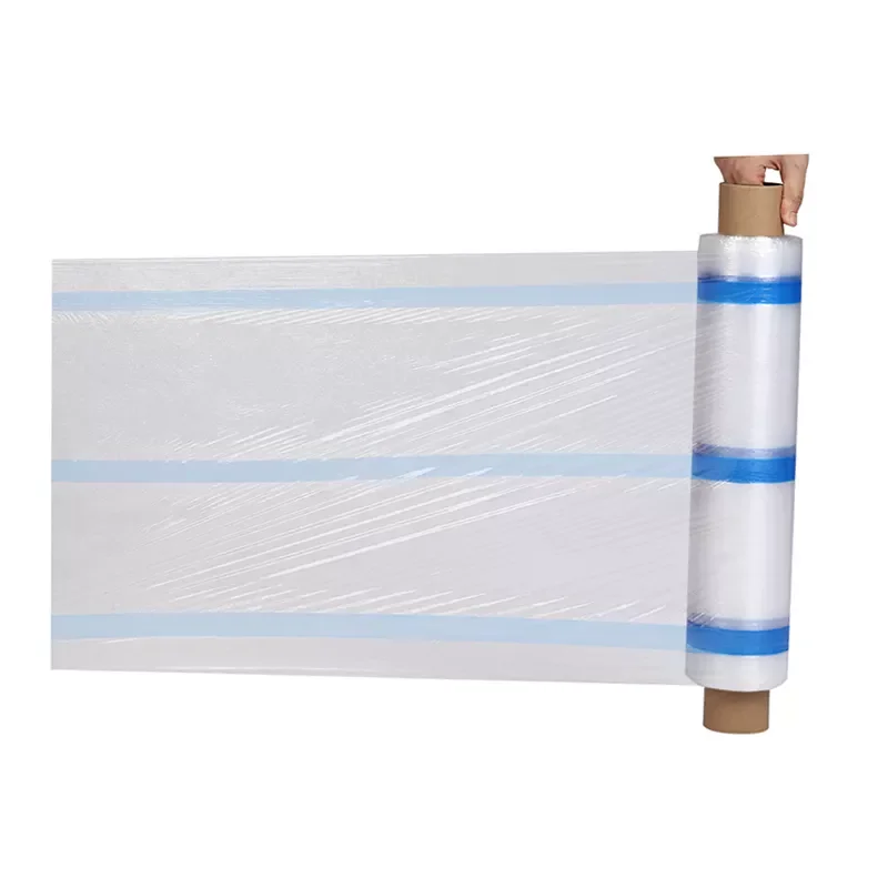 Пластмассовая 300% упаковочная стрейч-пленка 18 дюймов целлофан ПЭ термоусадочная пленка для упаковки