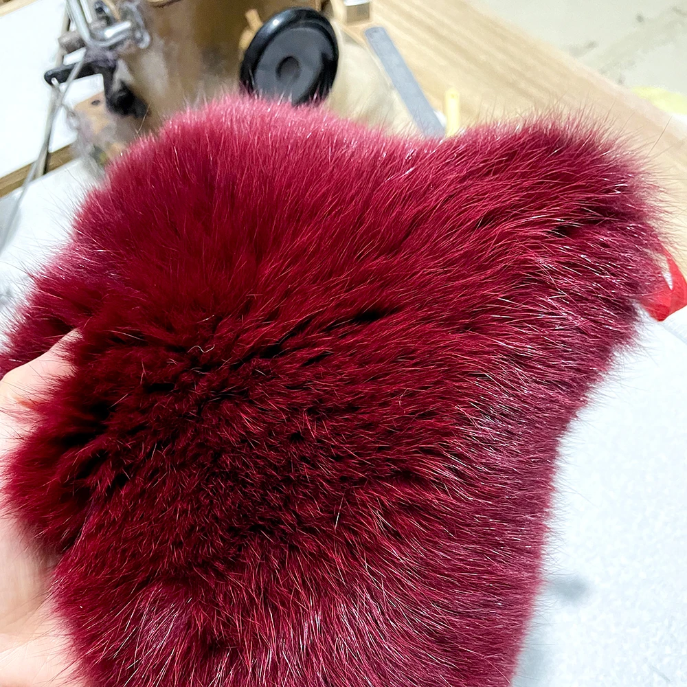 Genuine Fox Fur Pelt Large size Dyed Fox Fur Real Fox Fur Material for DIY crafts DIY