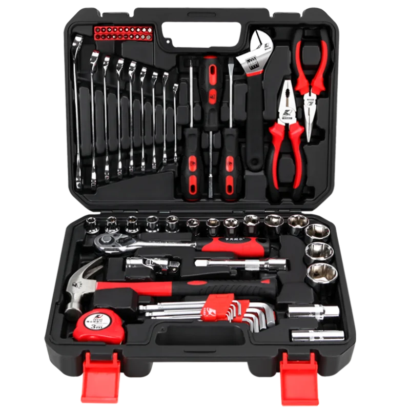 KAFUWELL H13045A 65 pcs High Quality Multifunction Mechanics Repair Socket Hand Tool Box Kit
