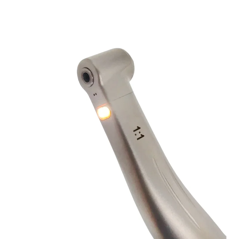 Charming dental low speed handpiece LED fiber optic 1:1 with single water spray E type connect