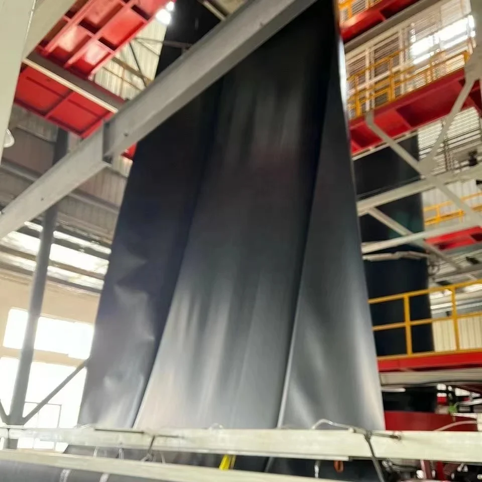 Высокое качество 2 мм HDPE геомембранный вкладыш для бассейна черный и белый 100% чистый материал подводка пруда