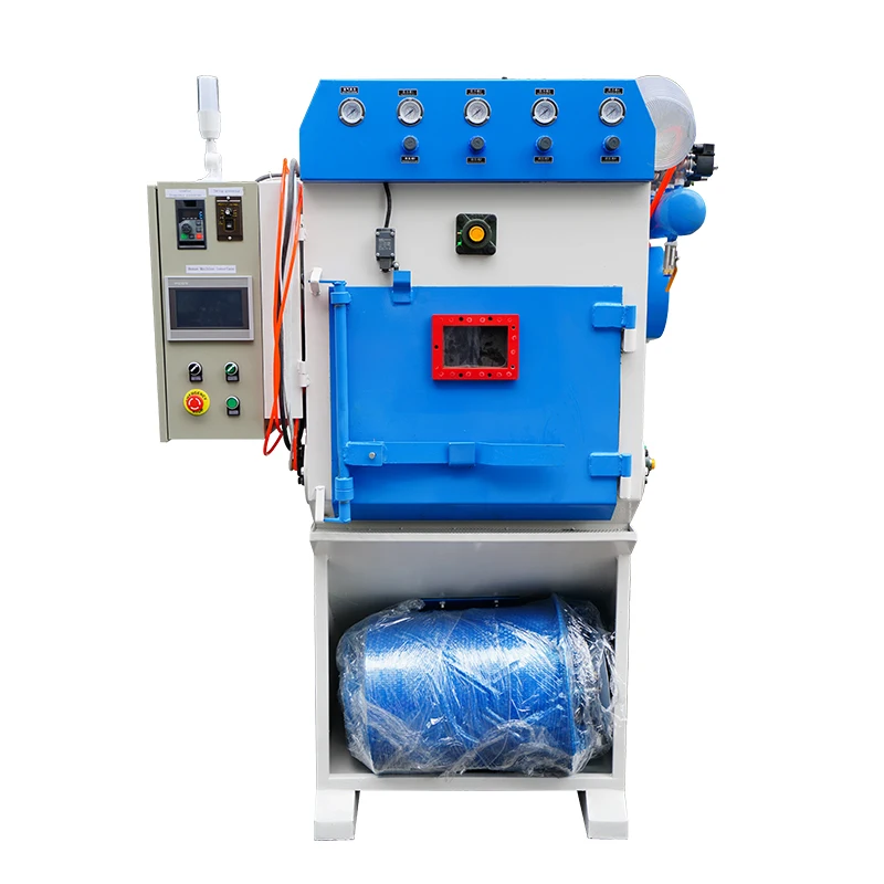 Automatic tumble belt sand blasting machine