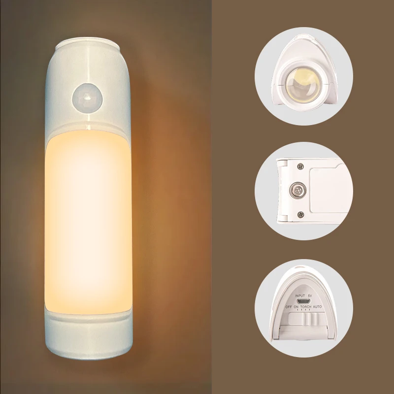 Portable Smart Home Lamp Book Reading Livingroom PIR Motion Led Sensor Light For Bedroom