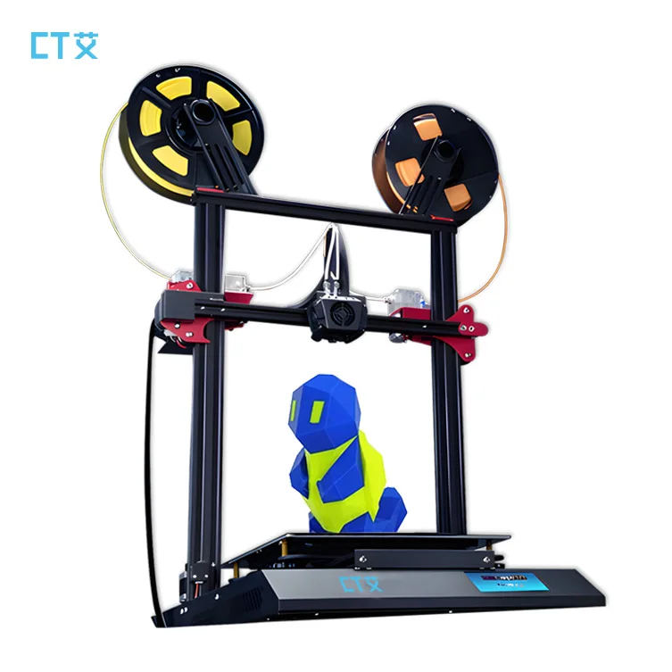 Промышленный FDM 3D принтер один цвет многоцветный опция металлическая ось Impresora 3d автоматический выравниваемый