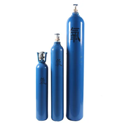 Industrial Oxygen cylinders, manufacturer direct selling oxygen cylinders 40 litres small domestic oxygen cylinders 10 litres la