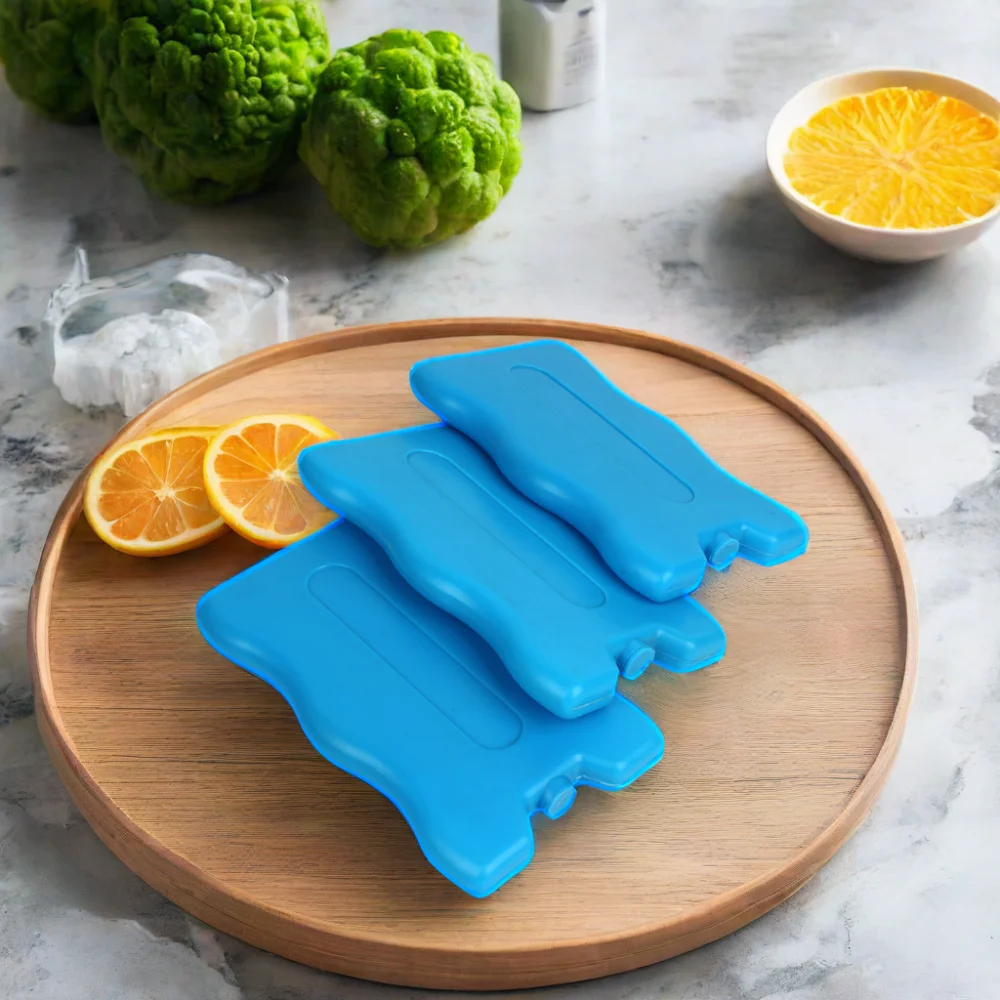 200ML Food Grade Rigid Ice Pack Freezable Ice Brick Cooler for Cooler Bags