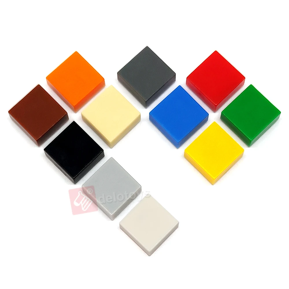 DELO TOYS  ( 24 COLORS ) Plastic building blocks bricks 1*1 Tile 1 x 1   (NO.3070)