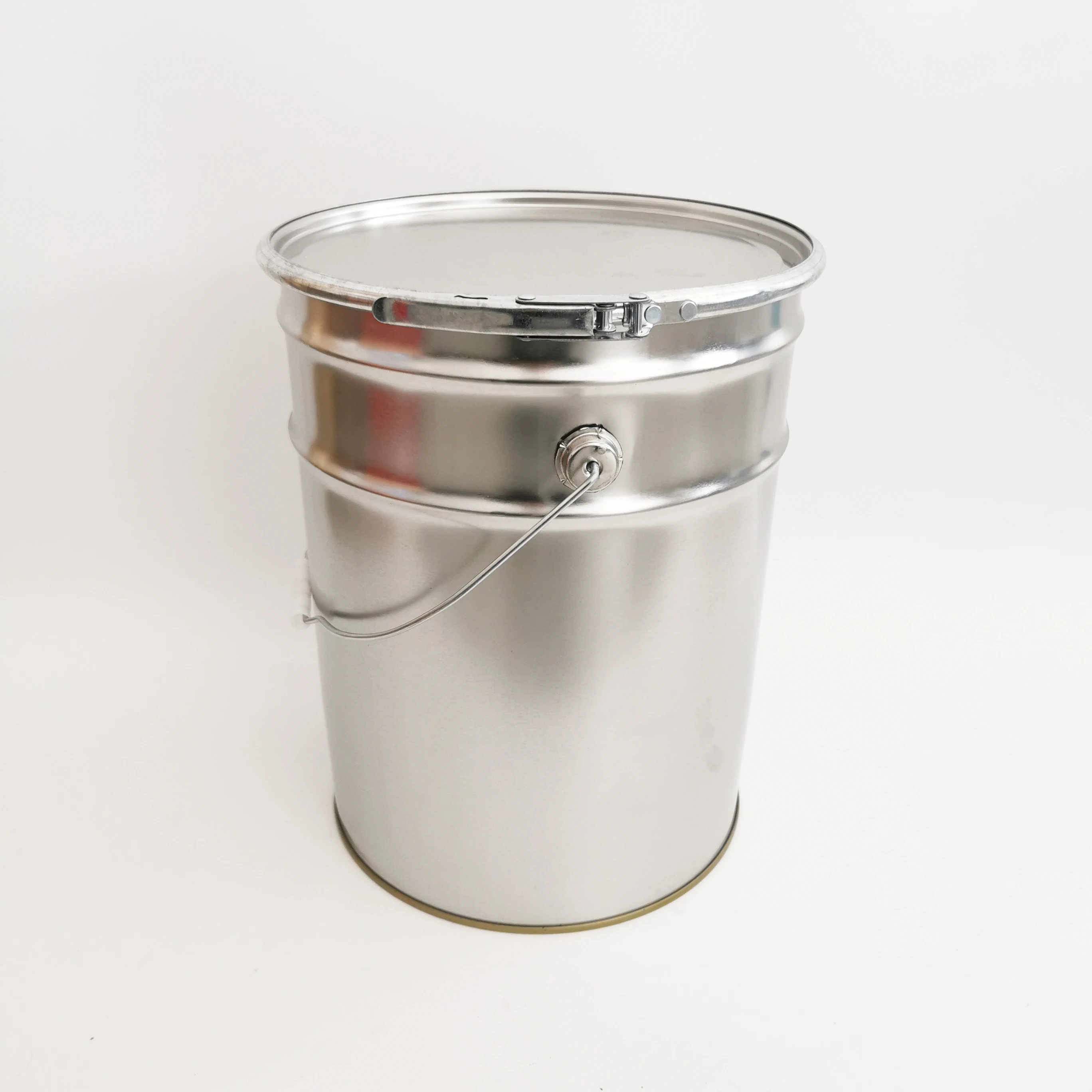 customize 5 gallon high quality industrial metal bucket with metal cover handle