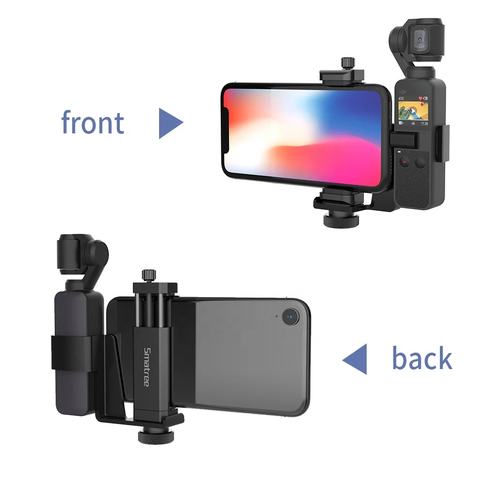  Набор аксессуаров Smatree алюминиевый Портативный держатель для DJI OSMO Pocket/Pocket 2 и телефона с резьбой 1/4