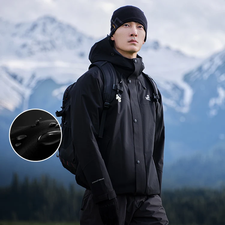 Custom Winter Outdoor Clothing winter hiking single layer windproof Waterproof Jackets