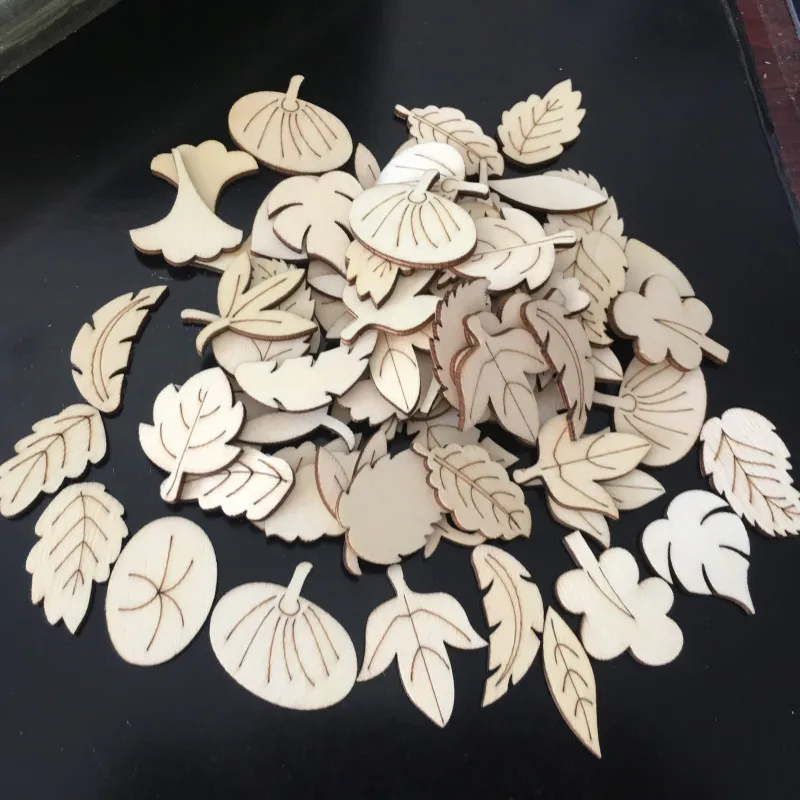 2021 Geometric Laser Cut Wood Shapes made in China