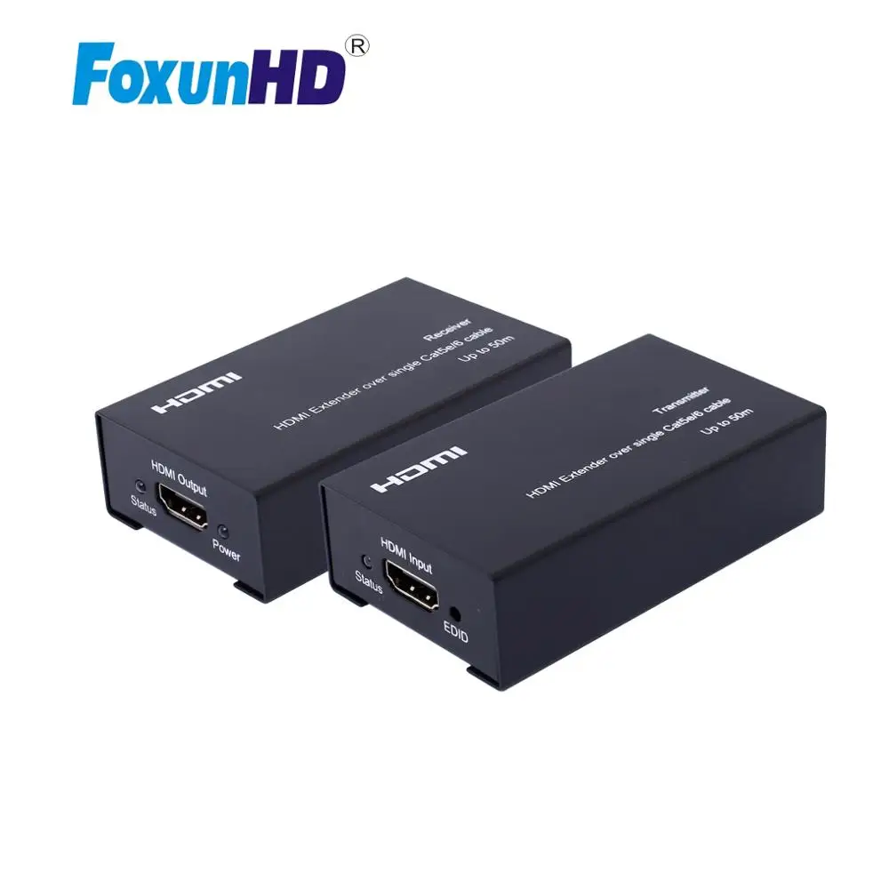HD 1080p HDMI Extender Support EDID Copy Function, 3D Displaying, Transmit 50m Without Signal Loss