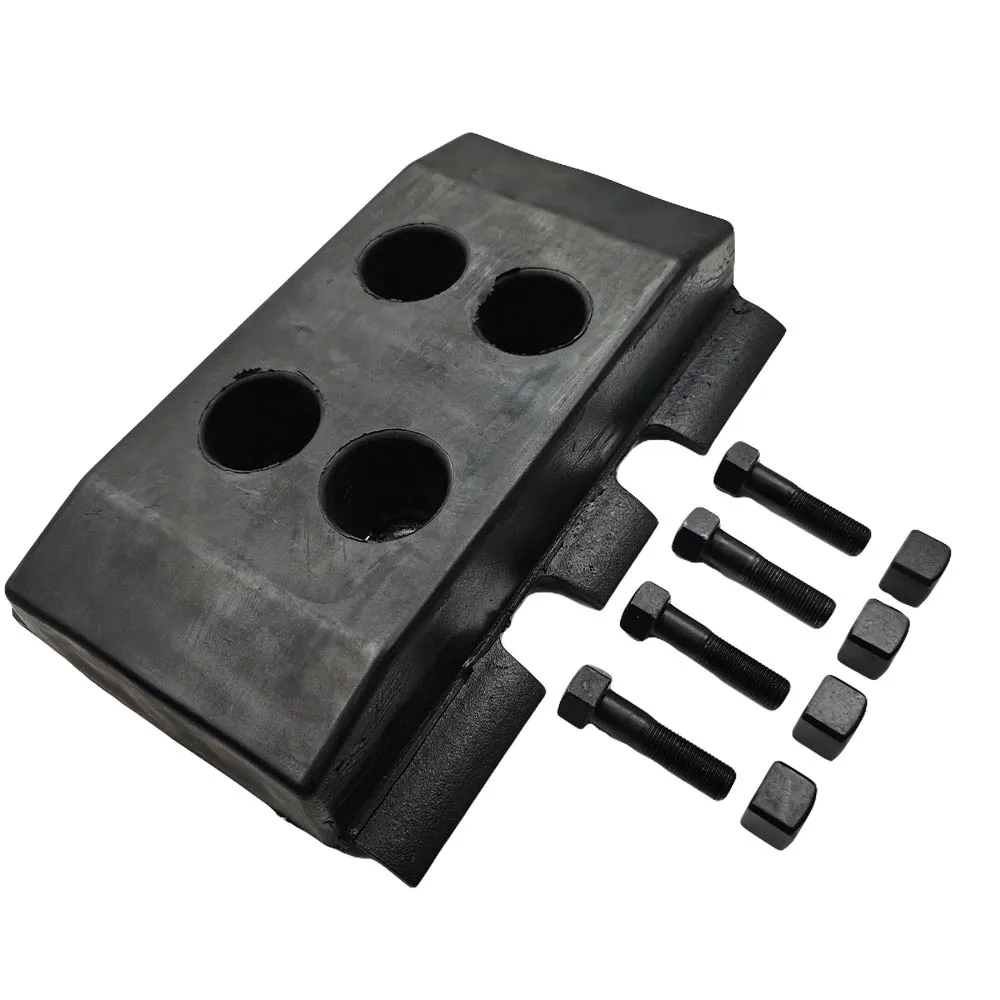 Asphalt paver   ABG2820 Complete set of  track pad Including 68 pieces rubber track shoe and 272 bolt PN.80619760