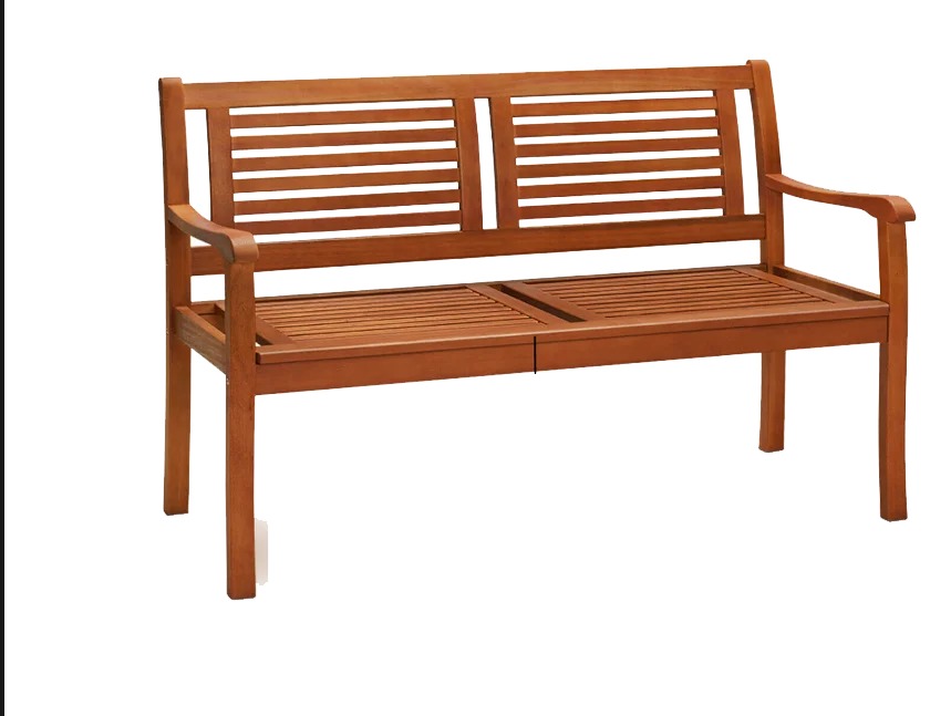 Garden Furniture Rustic Outdoor Commercial Wood Hardwood Park Garden Bench