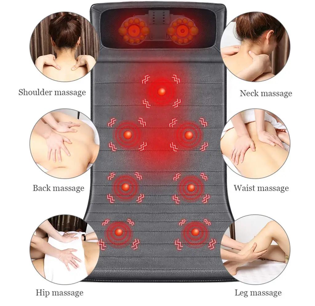 
Meiyang electric full body vibration massage mattress with pillow for bed 