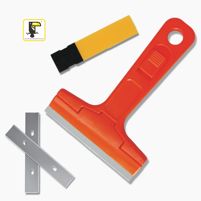 Painting Tools Scraper Knife Multipurpose Paint Glue Floor Glass Sticker Remover Yellow Red Plastic Scraper Tool