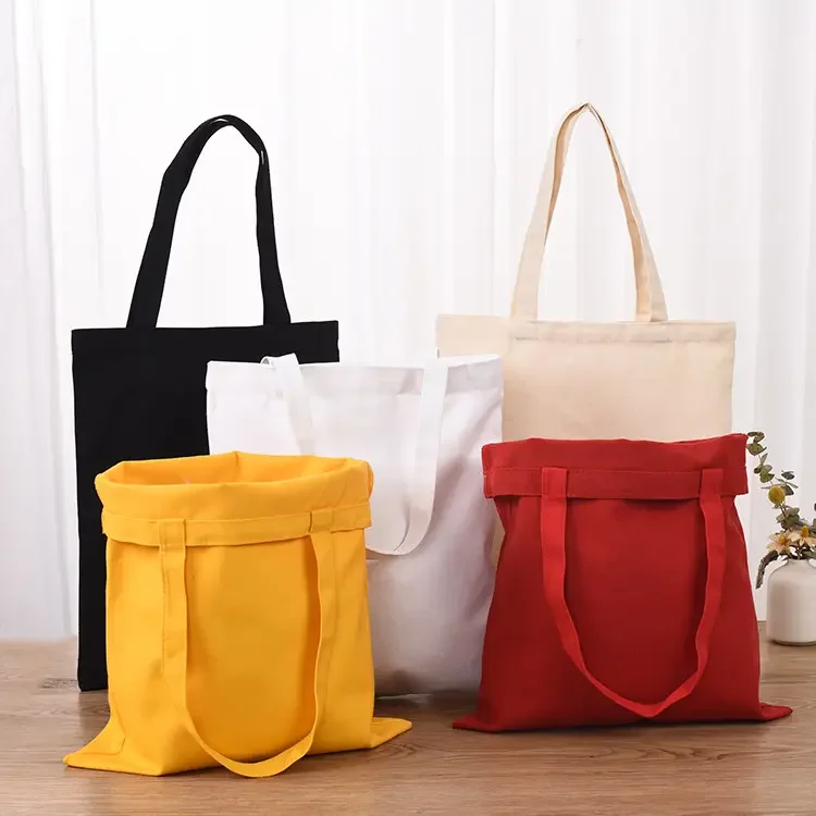 Chiterion Custom Logo Printed Size Square Jumbo Zip Polyester Canvas Cloth Packaging Tote Bag With Zipper For Shoes Suit Jewelry