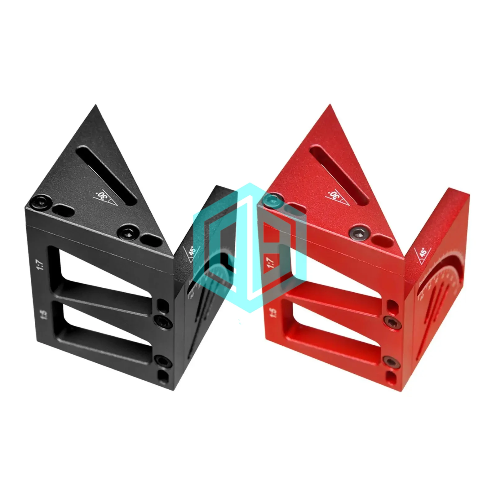 CNC Machining Anodized Steel Parts Metal Milling Square Ruler Square Protractor Carpenter Tools with High Quality Aluminum