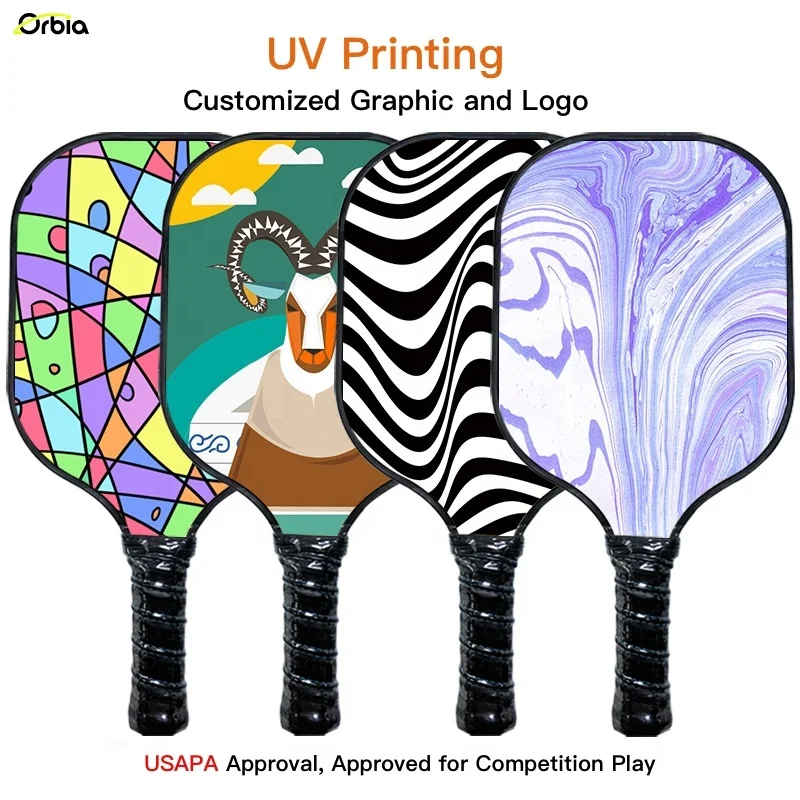 Orbia Sports USAPA Approved Professional Pickleball Paddle Custom Carbon Fiber Racket Sports Equipment