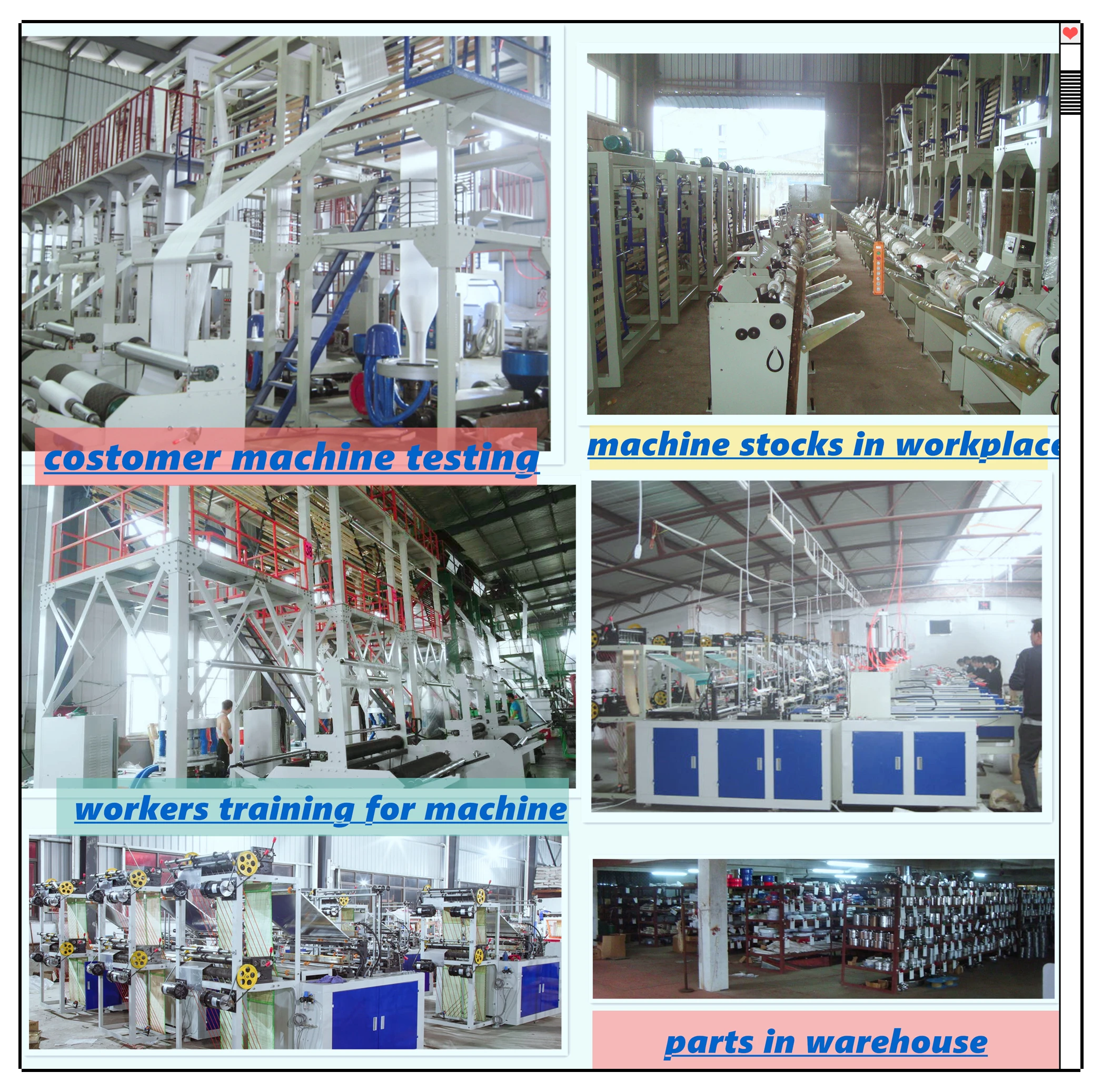 Professional Manufacturers direct selling ce costomerized easy used energy conservation new pe film blow machine