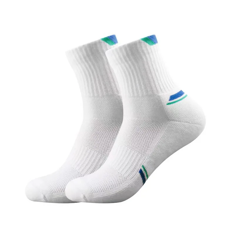 Bioserica Era unisex anti odor cotton Badminton socks mesh breathable badminton tennis socks mid-cut sports socks
