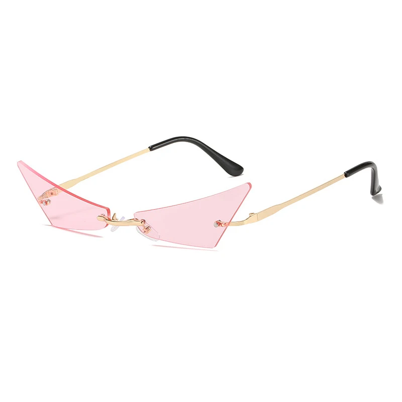 Sunglasses sun glasses rimless designer promotion Popular square nen Fashion Metal women Sunglasses