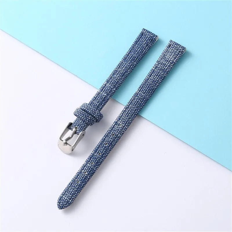 Cowboy  Slim Watch strap10mm 12mm 14mm 16mm 18mm 20 mm 22mm leather Bracelet Accessories Watchband match clothes