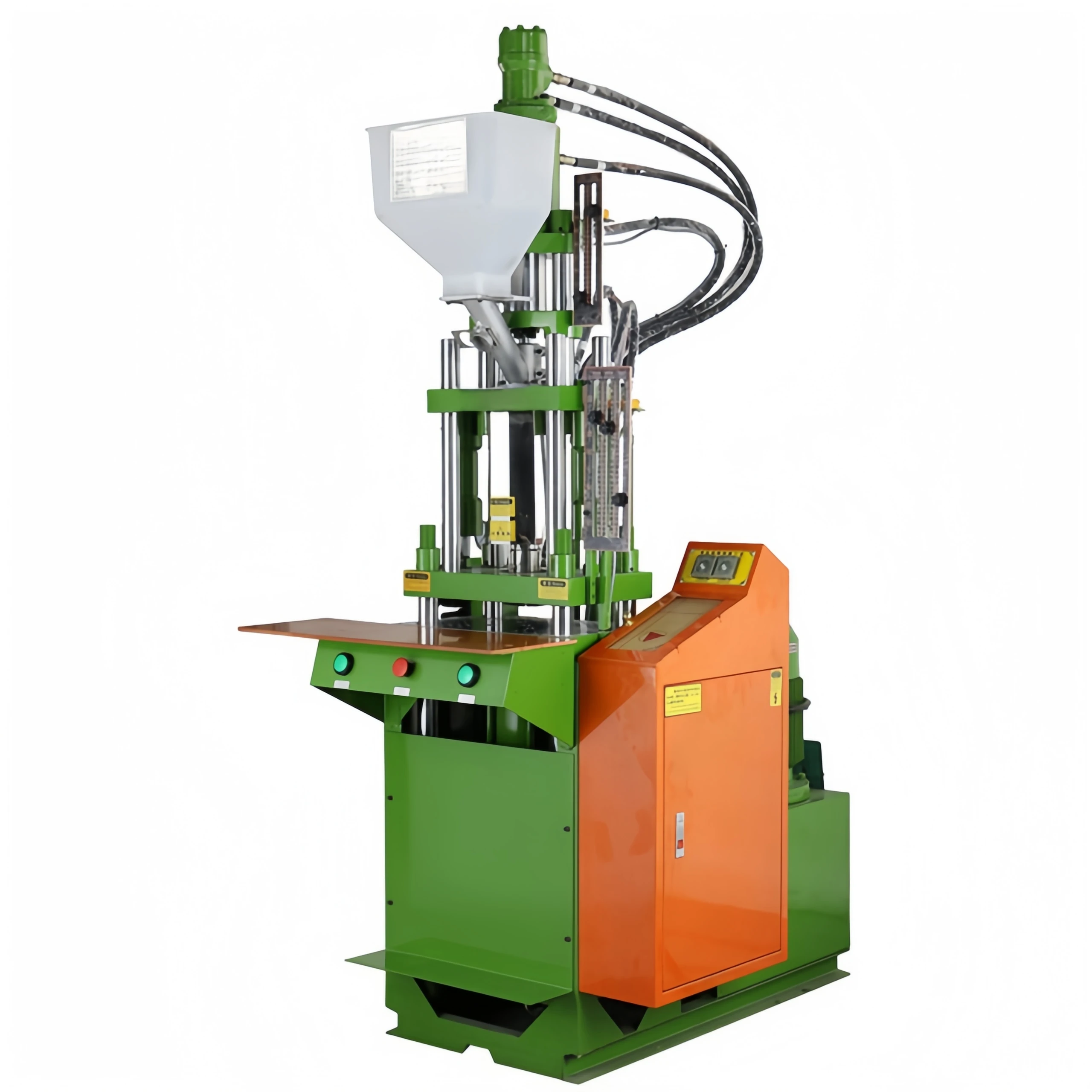 TES Small Vertical Injection Molding Machine Headphone Cable USB Connector LED Light Rubber Injection Molding Machine