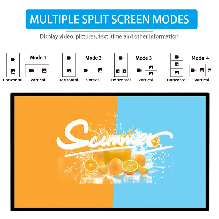 Интеллигентая (ый) 32 Inch закрытый интерактивный монитор 4k ЖК-дисплей Digital Signage меню доски цена комнатный рекламный экран