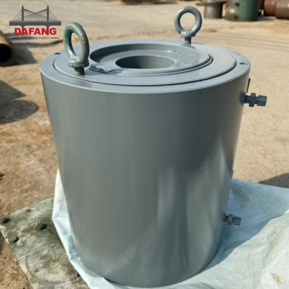 Натяжной полый цилиндр 75 тонн 100 200 500 Телескопический гидравлический домкрат для натяжения столба