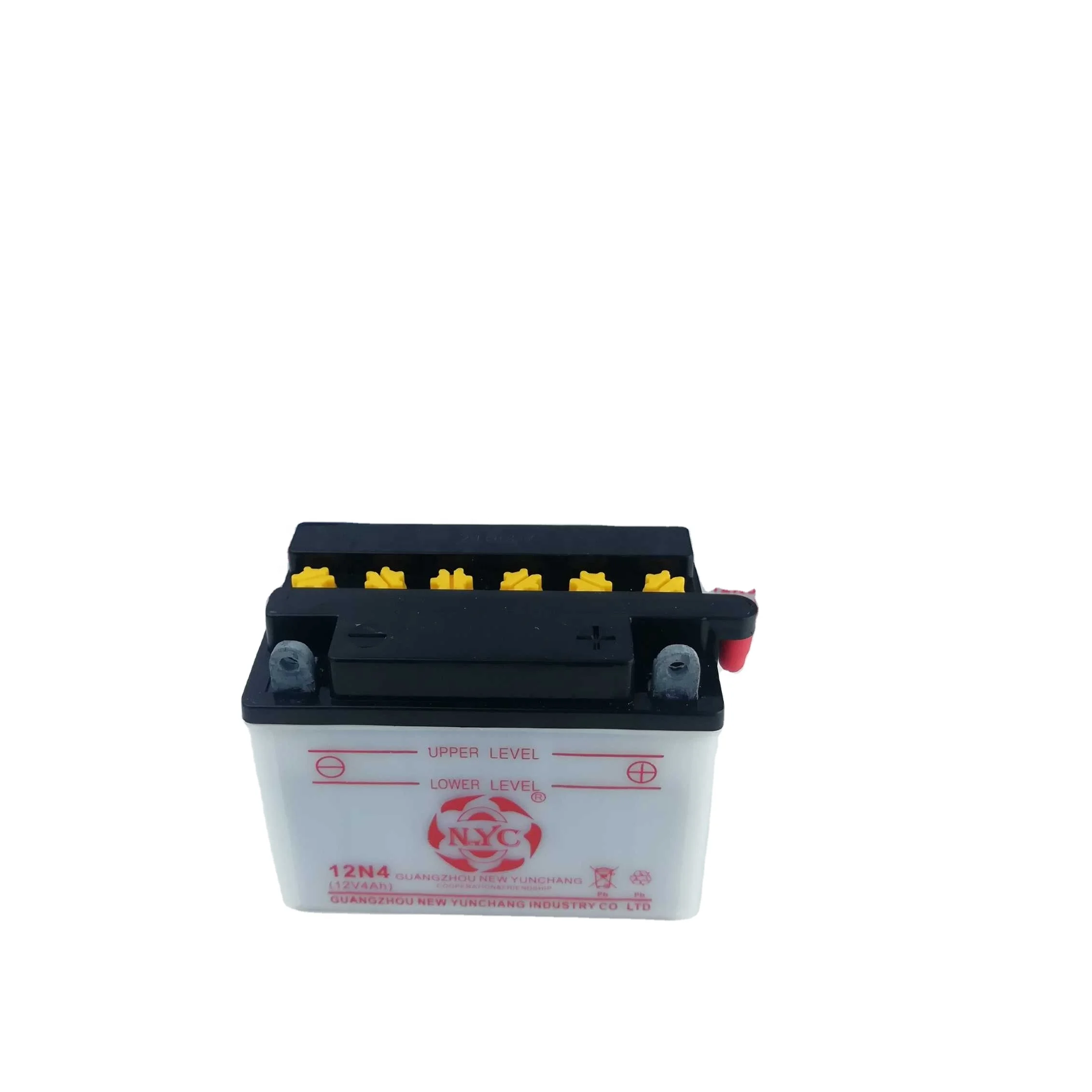 Factory Good Price High Performance 12V Removable 12V4Ah  Motorcycle acid Battery