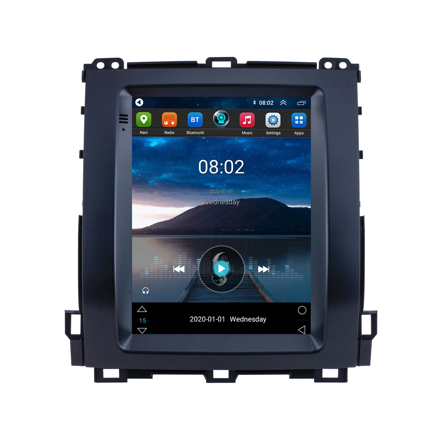 HD TouchscreenAndroid 10.0 9.7 inch GPS Navigation Radio WIFI   TPMS Digital TV Carplay  For 2002 2007 2008 2009 Toyota Prado (1600328043385)