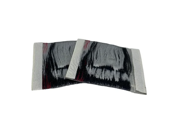 Washable Hologram Sticker For Clothes  Adhesive Woven Label  Textile Woven Label End Folded For Clothes  Woven Label Logo