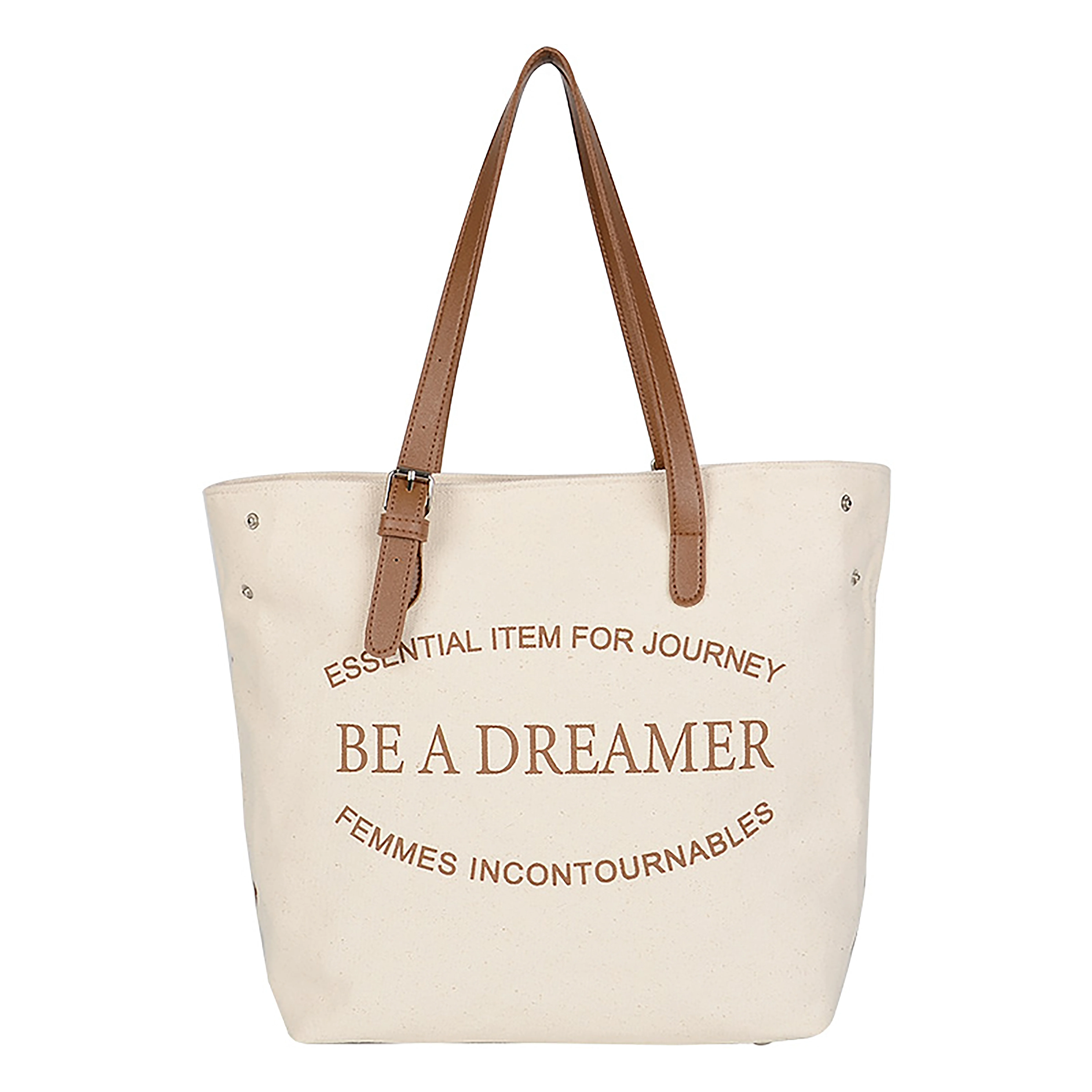 HighKing BSCI фабрика 16oz 100% хлопчатобумажная сумка через плечо, женские сумки на заказ, Холщовая Сумка-тоут с кожаными ручками для дам