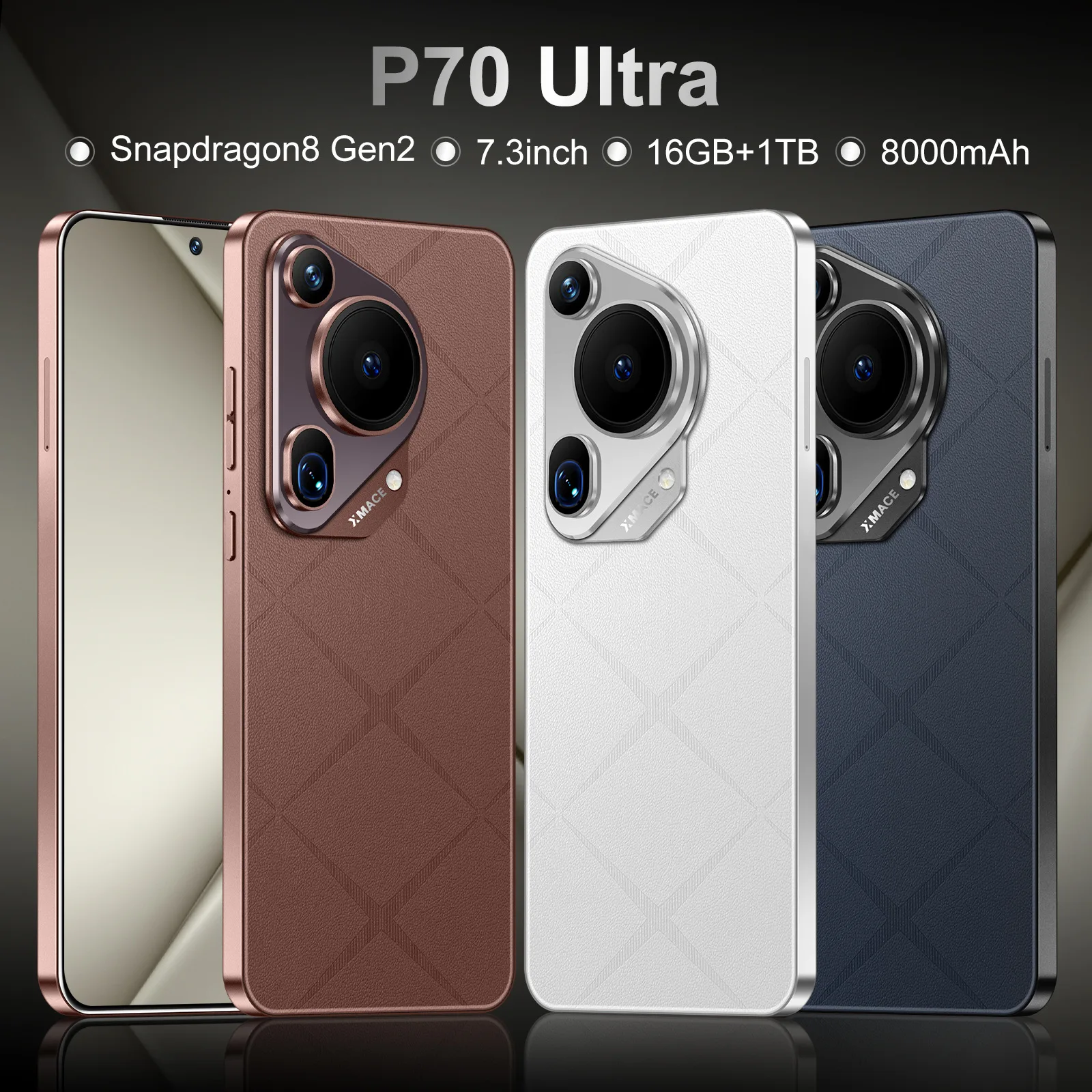 Распродажа P70 ультра 16 ГБ + 1 ТБ 5 г Android смартфон разблокированный игровой мобильный телефон на английском и французском языках