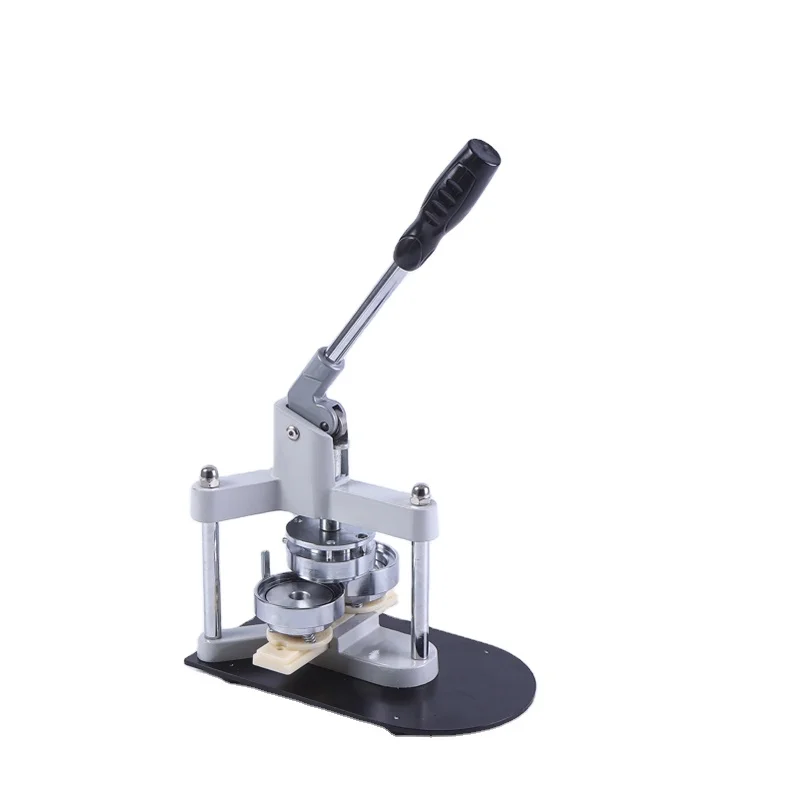 Badge Making Machine plastic Paper Cutter with 100 metal Blank Badge Buttons
