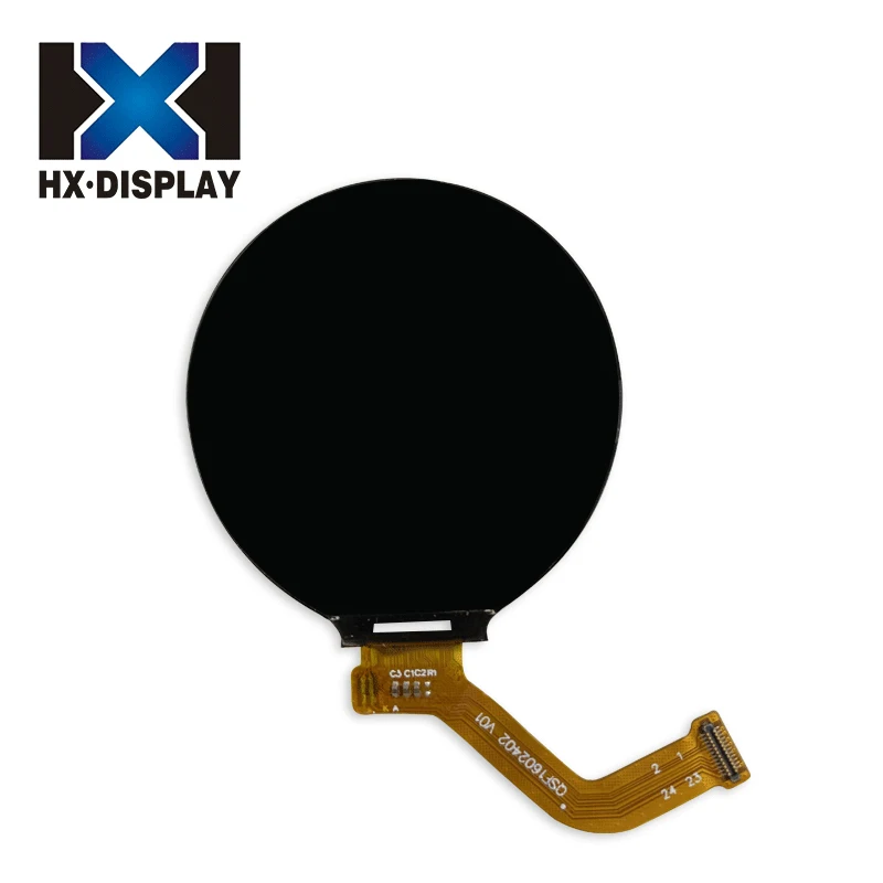 HongXian wholesale 1.6 inch round lcd 40 pin;1.6inch 400*400 Mipi Lcd 1.6 inch round lcd module