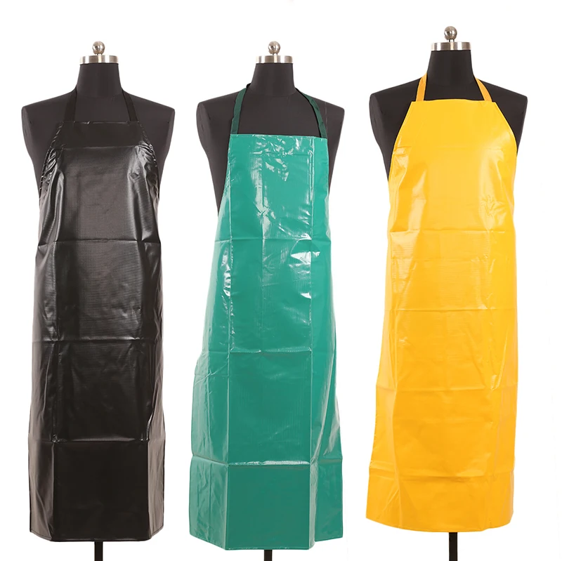 Water Proof Multi Purpose Unisex Janitorial and Chemical Adjustable Extra Long PVC Aprons