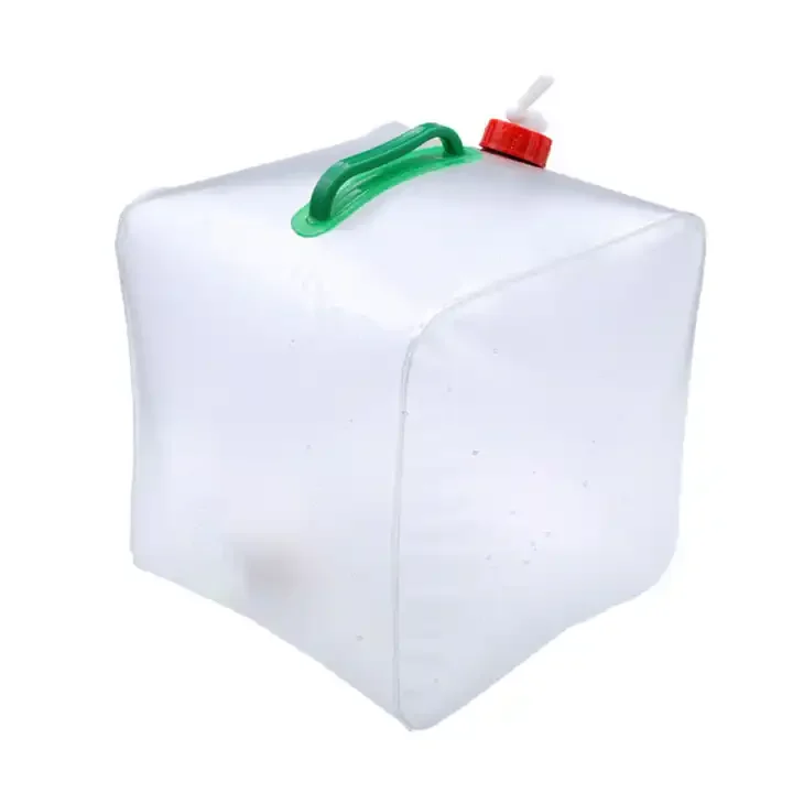 Plastic Storage containers Outdoor Folding Drinking Bucket 5L~ 20L Camping EVA Cubitainer  Portable Folding Bucket with Handle