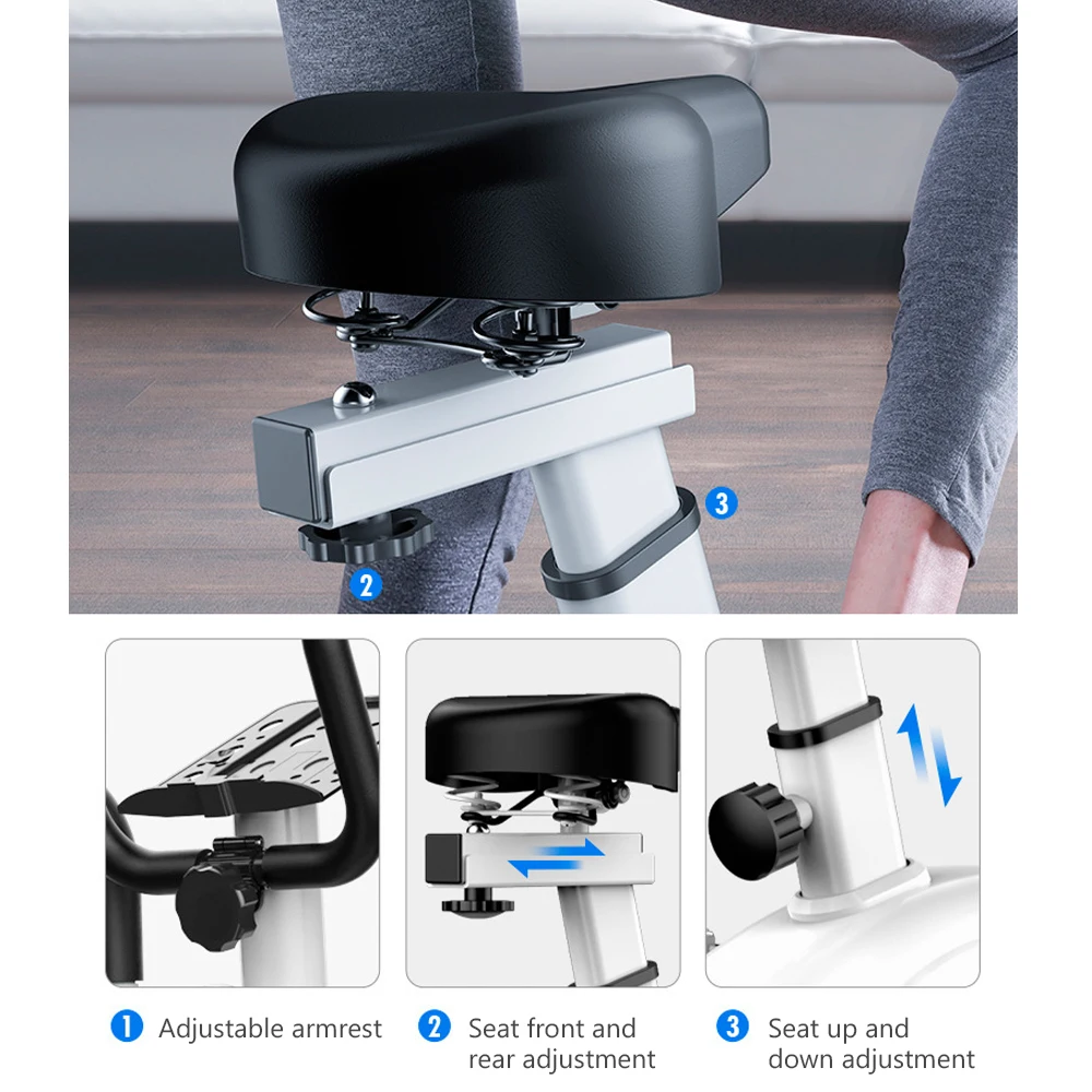 Home 8-speed adjustment Magnetron mute desk cross trainer elliptical exercise machine