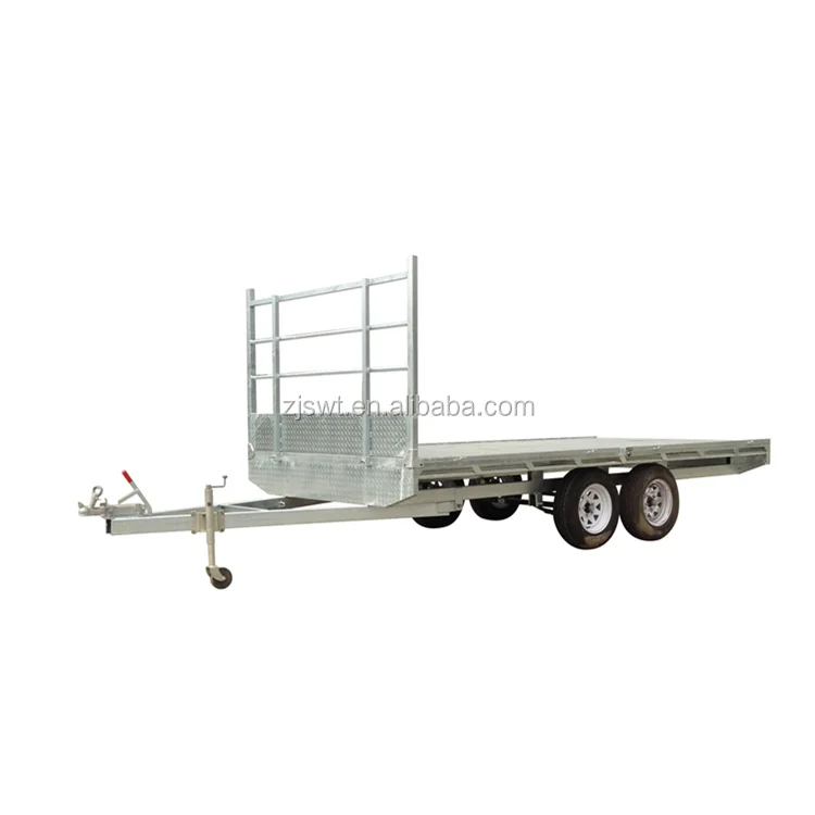 12X7  TANDEM AXLE FLAT TOP/TABLE TOP TRAILER, ELECTRIC BRAKING, RATED 3.5TONNE